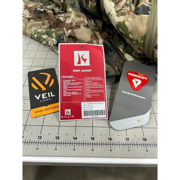 Killik Summit Puffer Jacket ST Men’s 2XL Veil Camo Primaloft Insulation Hunting - Picture 4 of 15